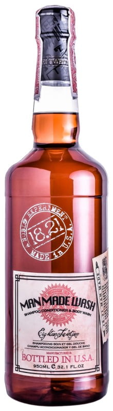 Daugiafunkcė priemonė vyrams 3 in 1: stiprinamasis šampūnas, kondicionierius ir kūno prausiklis viename 18.21 Man Made Wash Sweet Tobacco WSH32ST, 946 ml