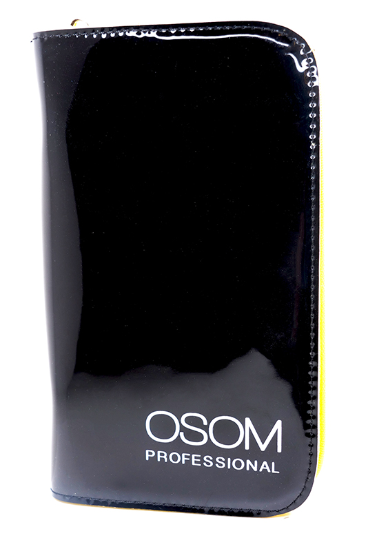 Dėklas žirklėms Osom Professional Black Scissor Case OSOMCASEBL, juodos spalvos, 2 žirklėms ir šukoms