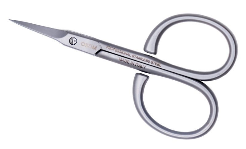 Žirklutės odelėms Osom Professional OSOMFA10, 9 cm, nerūdijančio plieno, išlenktos, smailiu galu