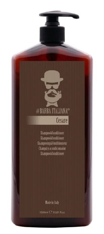 Šampūnas - kondicionierius Barba Italiana Shampoo & Conditioner 2 In 1 Cesare, BI0707BIG, 1000 ml