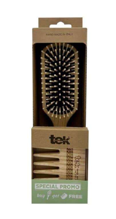 Rinkinys plaukams TEK 1020-03 šepetys ir 2020-03 šukos, TEK1020PROMO