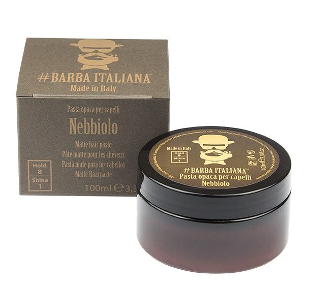 Formavimo pasta plaukams Barba Italiana, Matte Hair Paste Nebbiolo, BI0777, matinė, 100 ml