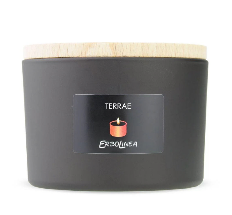 Aromatinė žvakė Erbolinea Candela In Vetro Terrae ERBCANTER, 140 g