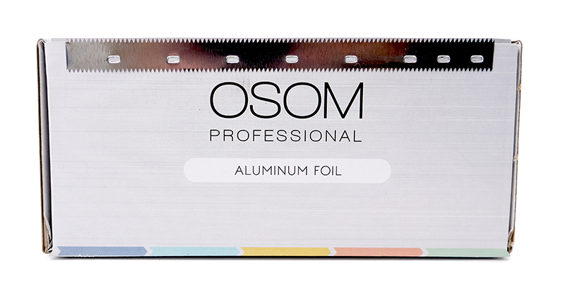 Aliuminio folija plaukų dažymui OSOM Professional, sidabrinė FOIL10015sid, 100 m