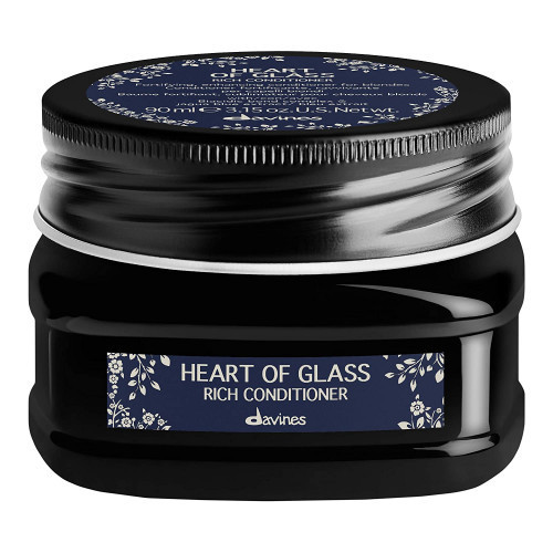 Davines Heart of Glass Rich Conditioner Šviesius plaukus maitinantis kondicionierius, 90ml