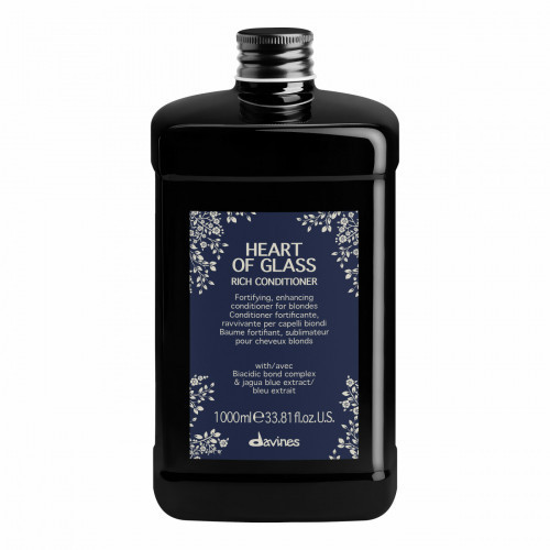 Davines Heart of Glass Rich Conditioner Šviesius plaukus maitinantis kondicionierius, 1000ml