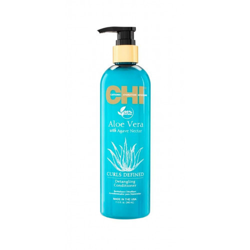 CHI Curls Defined Detangling Conditioner Išryškinantis garbanas kondicionierius su alavijais ir agavų sultimis, 340ml