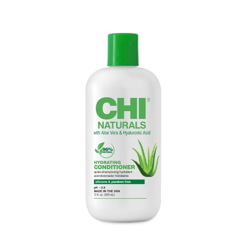 CHI Naturals Hydrating Conditioner Drėkinantis plaukų kondicionierius su aloe vera ir hialurono rūgštimi, 355ml