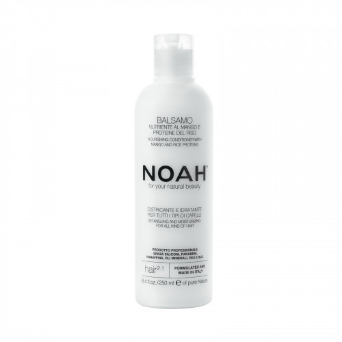 Noah 2.1. Nourishing Conditioner With Mango And Rice Proteins Maitinamasis balzamas lengvinantis plaukų iššukavimą, 250ml