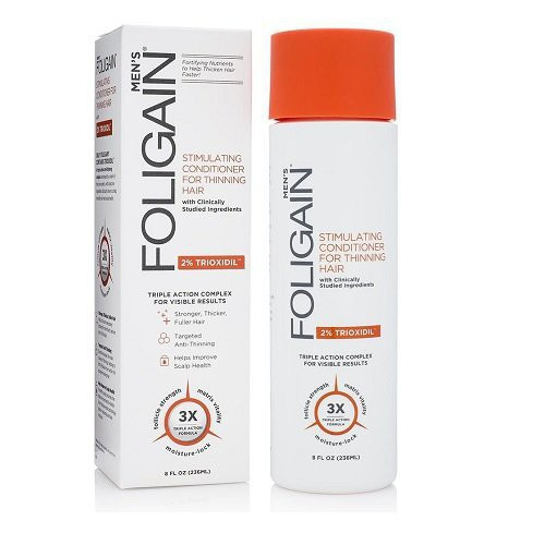 Foligain Hair Regrowth Conditioner Plaukų augimą skatinantis kondicionierius vyrams su 2% Trioksidiliu, 50ml