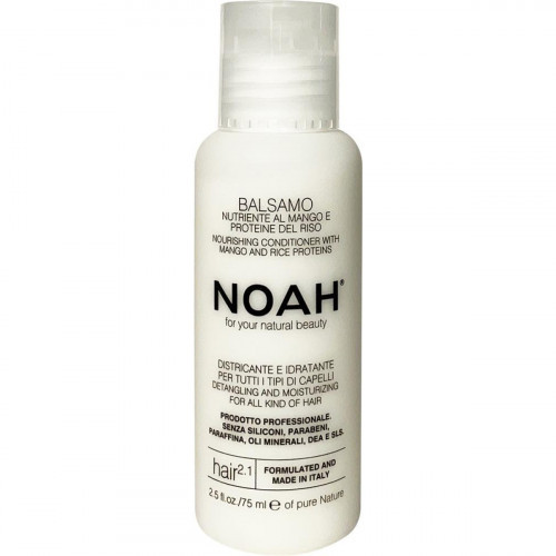 Noah 2.1. Nourishing Conditioner With Mango And Rice Proteins Maitinamasis balzamas lengvinantis plaukų iššukavimą, 75ml