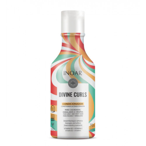 Inoar Divine Curls Conditioner Kondicionierius garbanotiems ir banguotiems plaukams, 250ml