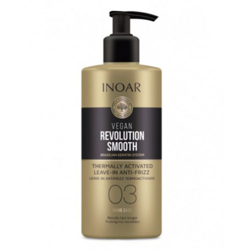 Inoar Vegan Revolution Smooth Thermo Activated Leave-In Step 3 Karščiu aktyvuojamas nenuplaunamas balzamas, 350ml