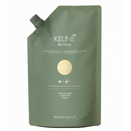 Keune So Pure Restore Conditioner Refill Kondicionierius sausiems, pažeistiems plaukams, papildymas, 400ml