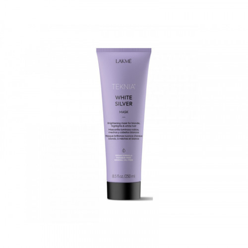 Lakme White Silver Geltonumą neutralizuojanti kaukė, 250ml