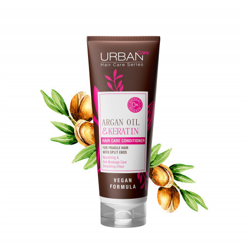 Urban Care Argan Oil & Keratin Hair Conditioner Kondicionierius plaukams su argano aliejumi ir keratinu, 250ml