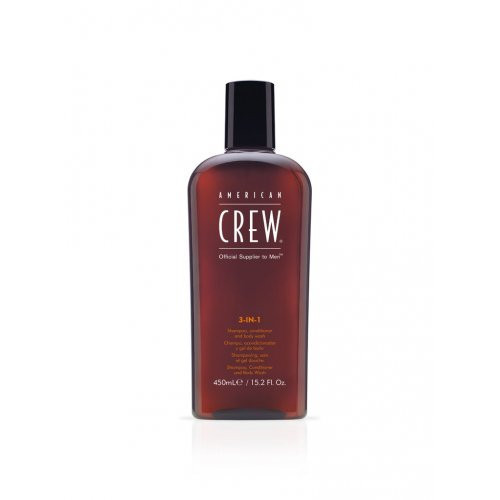 American Crew 3in1 Šampūnas, kondicionierius ir dušo želė, 450ml