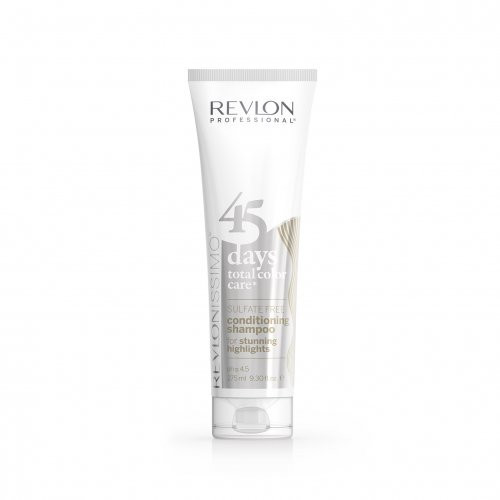 Revlon Professional 45 days Total Color Care Stunning Highlights Conditioning Shampoo Šampūnas - kondicionierius plaukams, šviesintiems sruogelėmis, 275ml