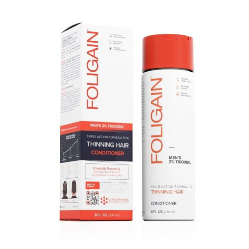 Foligain Hair Regrowth Conditioner Plaukų augimą skatinantis kondicionierius vyrams su 2% Trioksidiliu, 236ml