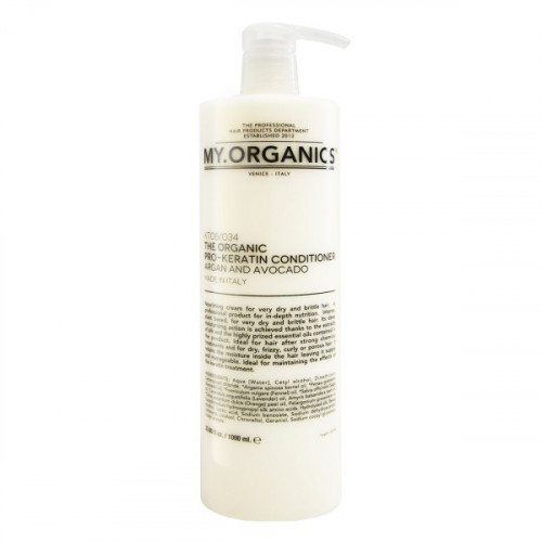 My.Organics Pro-keratin Conditioner Specialus keratino kondicionierius su arganu ir avokadu, 1000ml