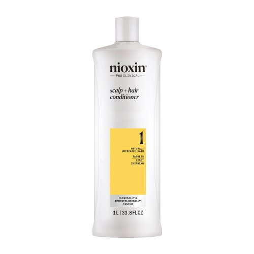 Nioxin Pro Clinical System 1 Conditioner Galvos odos ir plaukų kondicionierius nestipriai retėjantiems plaukams, 1000ml