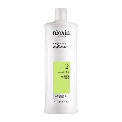 Nioxin Pro Clinical System 2 Conditioner Galvos odos ir plaukų kondicionierius stipriai retėjantiems plaukams, 1000ml