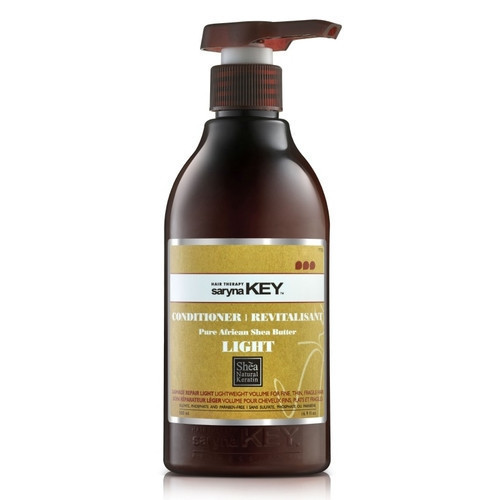 Saryna Key Damage Light Pure African Shea Conditioner Atstatomasis plaukų kondicionierius su taukmedžio sviestu, 500ml