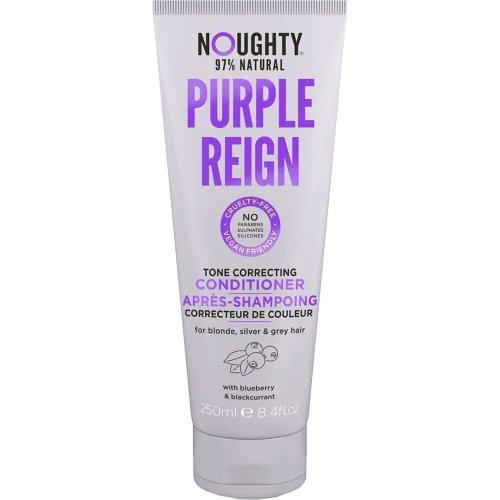 Noughty Purple Reign Conditioner Geltonus plaukų atspalvius koreguojantis kondicionierius su mėlynių ir juodųjų serbentų ekstraktais, 250ml