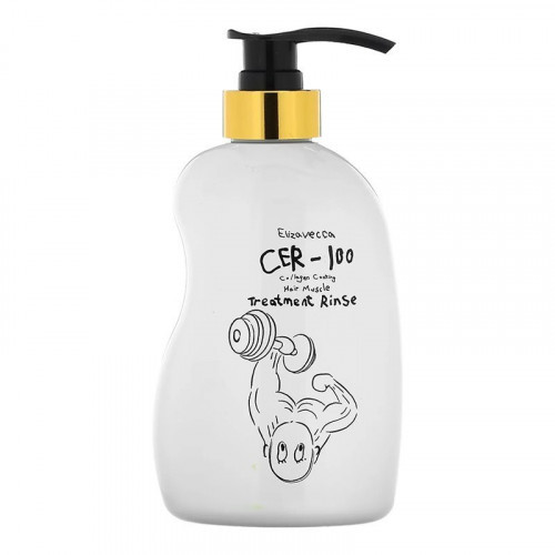 Elizavecca Cer-100 Collagen Coating Hair A+ Muscle Treatment Rinse Kondicionierius plaukams, 500ml