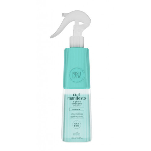 Nishlady Curl Manifesto Bi-Phase Conditioner Dvifazis kondicionierius garbanotiems plaukams, 386 ml