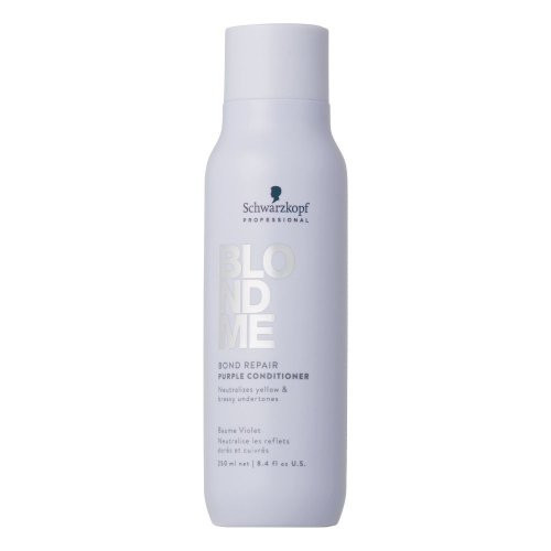 Schwarzkopf Professional BlondMe Bond Repair Purple Conditioner Neutralizuojantis geltonus atspalvius kondicionierius, 250ml