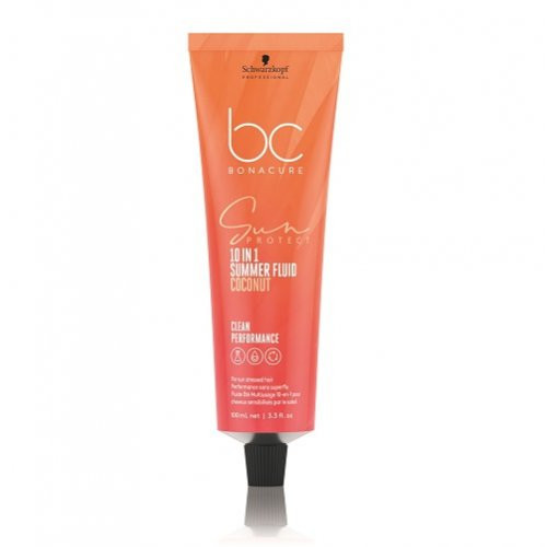 Schwarzkopf Professional BC Sun Protect 10-In-1 Summer Fluid Nuo saulės apsaugantis fluidas plaukams - pažeista pakuotė, 100ml