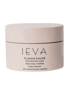 Plaukų kaukė IEVA su argano aliejumi ir keratinu 200ml