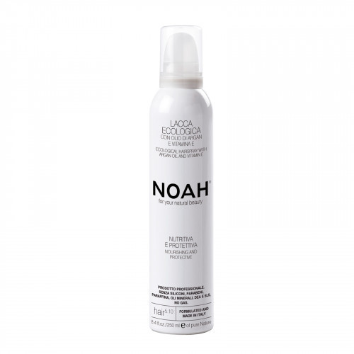 Noah 5.10 Ecological Hairspray With Vitamin E Maitinantis plaukų lakas su argano aliejumi ir vitaminu E, 250ml