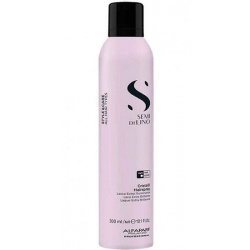 AlfaParf Milano SDL Cristalli Hairspray Lengvos fiksacijos lakas suteikiantis žvilgesio, 300ml