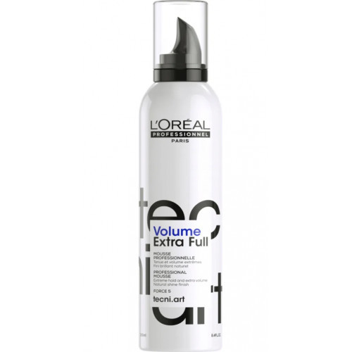 L'Oréal Professionnel Tecni Art Full Volume Extra Ypač stiprios fiksacijos plaukų putos suteikiančios purumo, 250ml