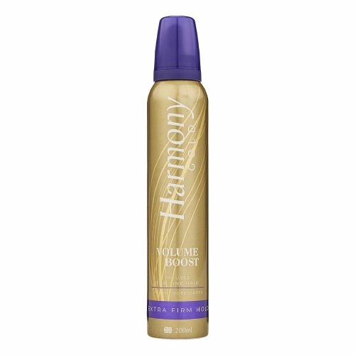 Plaukų putos HARMONY GOLD VOLUME BOOST EXTRA FIRM HOLD, 200 ml