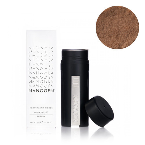 Nanogen Keratin Hair Fibres Auburn Kaštoninė plaukų pudra - skaidulos, 30g