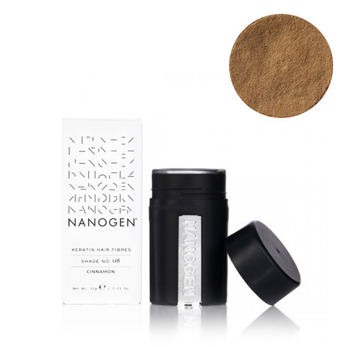 Nanogen Keratin Hair Fibres Cinnamon Šviesiai ruda plaukų pudra - skaidulos, 15g