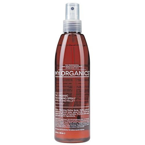 My.Organics Thickening Spray Apimtį plaukams suteikiantis purškiklis su abrikosais ir sora, 250ml