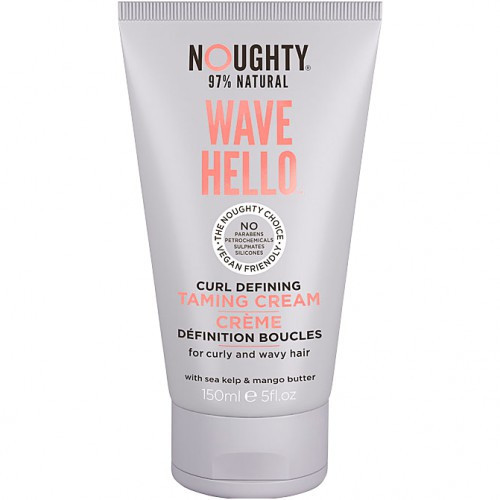 Noughty Wave Hello Curl Taming Cream Garbanas pabrėžiantis kremas banguotiems ir garbanotiems plaukams, 150ml