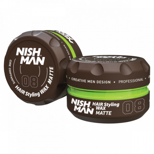 Nishman Hair Styling Wax B8 Matte Matinis plaukų formavimo vaškas, 100ml