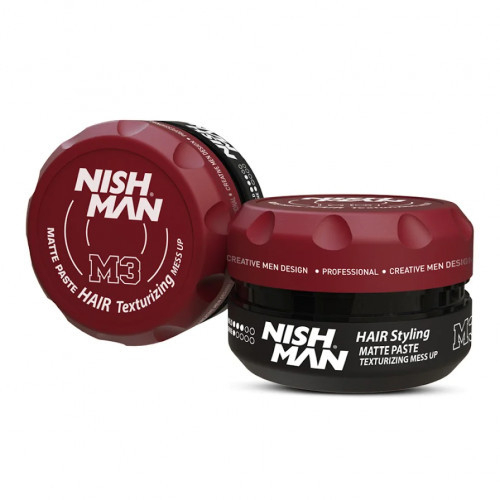 Nishman Matte Mess Up Hair Texturizing Paste M3 Plaukų formavimo pasta, 100ml