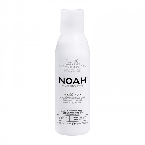 Noah 5.13. Curl Reviving Fluid Garbanų fluidas su ryžių proteinu, 125ml