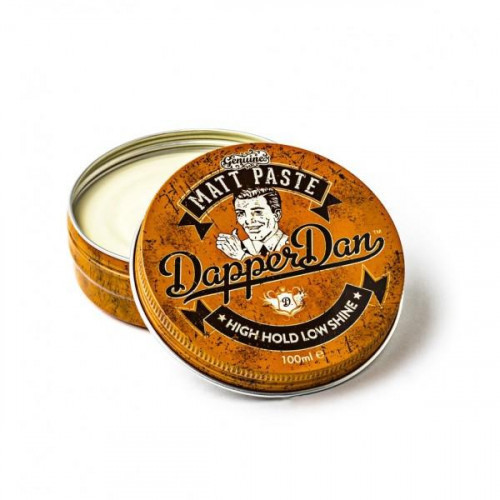 Dapper Dan Matt Paste Stiprios fiksacijos, matinė plaukų modeliavimo pasta, 100ml
