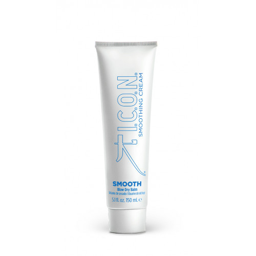 I.C.O.N. Smooth ANTI-FRIZZ Hair Straightening Balm Glotninamasis nenuplaunamas balzamas, 150ml