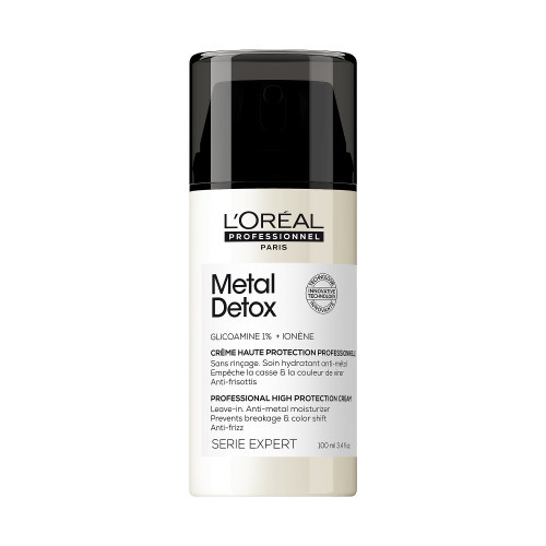 L'Oréal Professionnel Metal Detox Anti-Metal High Protection Leave In Cream Apsauginis nenuplaunamas plaukų kremas, 100ml