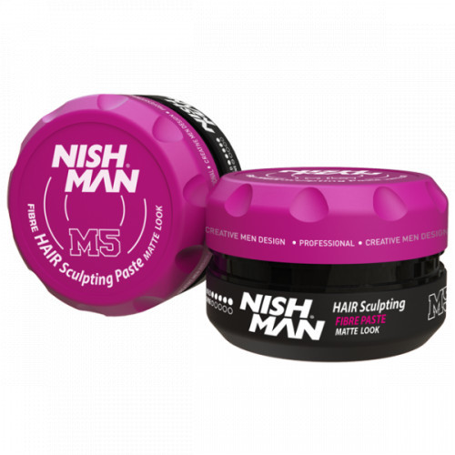 Nishman Hair Sculpting Fibre Paste Matte Look M5 Plaukų formavimo vaškas, 100ml