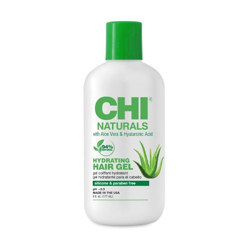 CHI Naturals Intensive Hydrating Hair Gel Drėkinantis plaukų gelis su aloe vera ir hialurono rūgštimi, 177ml