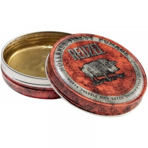 Reuzel Red High Sheen Pomade Stiprios fiksacijos plaukų pomada, 35g